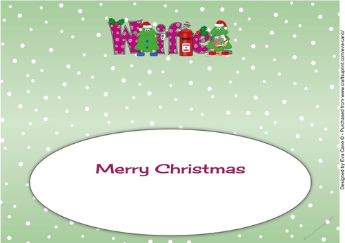 Crazy Christmas Trees with letters to Santa WIFE large dl 4 insert
