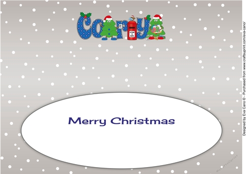 Crazy Christmas Trees with letters to Santa CORY large dl insert