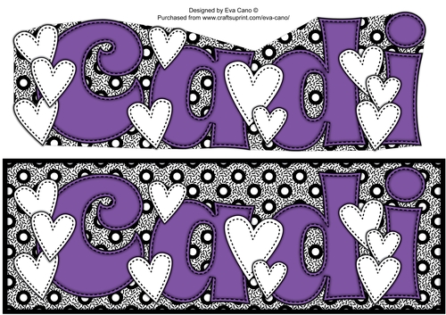 White Hearts CADI large dl