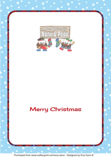 Crazy Scottish Christmas Puddings with big sign NANA & PAPA decoupage insert