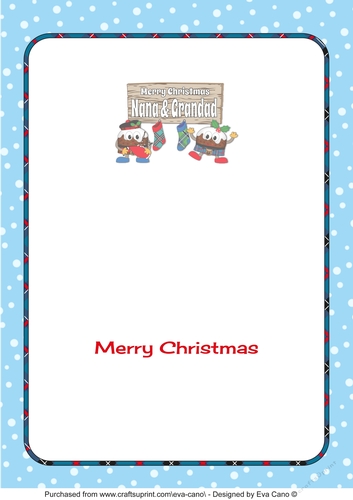 Crazy Scottish Christmas Puddings with big sign NANA & GRANDAD decoupage insert