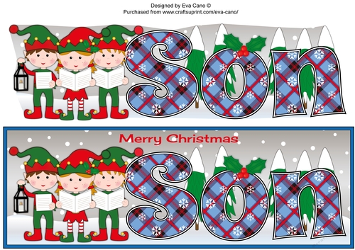 Elves Carol singers SON large dl 3