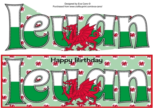 Welsh Dragon IEUAN large dl
