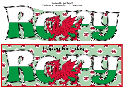 Welsh Dragon RORY large dl