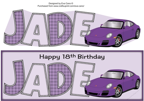 Purple Porsche JADE 18th large dl