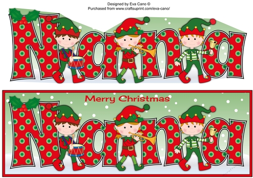 Christmas musical elves NANA large dl 3