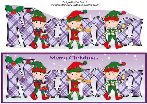 Christmas musical elves NANA large dl 4