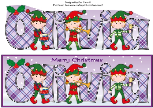 Christmas musical elves OLIVIA large dl