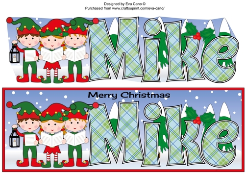 Elves Carol singers MIKE large dl