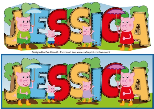 Pinkie Pigs Day Out JESSICA large dl