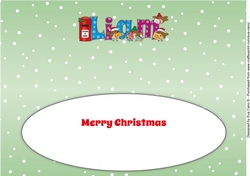 Christmas Robins with letters to Santa LIAM large dl insert