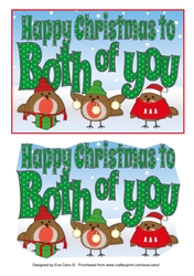 More Christmas Robins BOTH OF YOU 5x7
