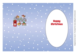 Christmas Robins with letters to Santa CHRISTMAS 5x7 portrait insert