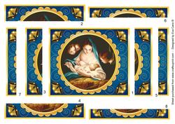 Mary and Baby Jesus Spiral Edge Stacker