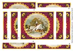 Christmas Church Spiral Edge Stacker
