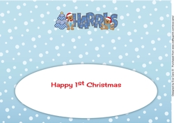 First Christmas Teddies HARRIS large dl insert