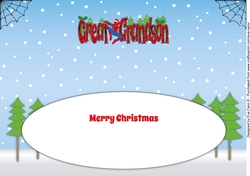Christmas Spiderman GREAT GRANDSON large dl insert