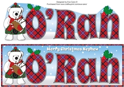 Scottish Piper Monty Polar Bear ORan large dl