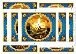 Christmas Candle Spiral Edge Stacker