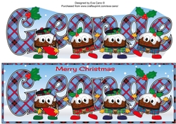 Crazy Scottish Christmas Puddings GEORGE large dl