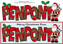 Merry Christmas from PENPONT Scottish Santa large dl