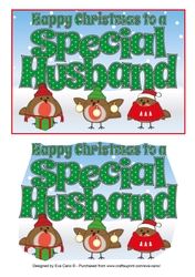 More Christmas Robins SPECIAL HUSBAND 5x7