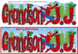Christmas Spiderman GRANDSON J.J. large dl