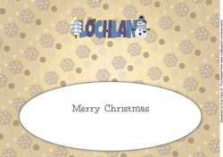 Cute Snowman LOCHLAN large dl insert