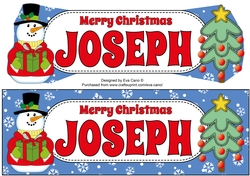 Snowman & Christmas Tree JOSEPH large dl
