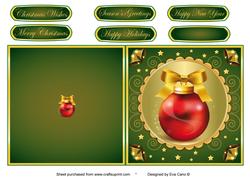 Christmas Bauble Cut and Fold