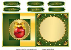 Christmas Bauble Fold Back