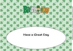 Irish Leprechaun BIRTHDAY large dl insert