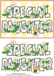 Flowers and Bees Special Daughter a5