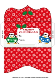 Christmas Fat Penguins Money Wallet