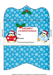 Christmas Fat Penguins Money Wallet 8