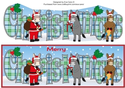 Christmas Donkey Santa CHRISTMAS large dl 2