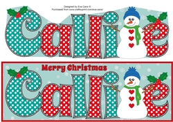 Snowman CALLIE large dl