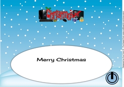 Christmas Desktop Computer CHRISTMAS large dl insert
