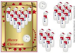 Christmas Bowling Snowmen