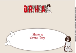 Spaniel Dog BIRTHDAY large dl insert