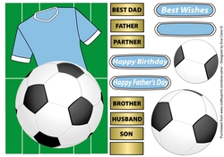 Football Fan in Sky Blue