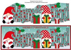 Christmas Gnomes with presents MUM & DAD large dl