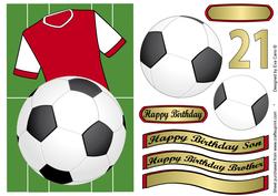 Football Fan in Red & White