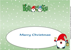 Carol singing Christmas Gnomes BOTH OF YOU large dl insert