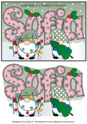 Christmas Gnomes with decorations SOFIA A5