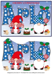 Christmas Gnomes with sweets ARLO A5
