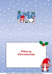 Christmas Gnomes with sweets ARLO A5 insert