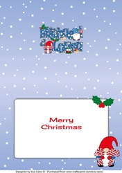 Christmas Gnomes with sweets Michael & Laura A5 insert