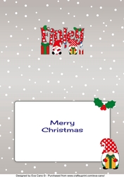 Christmas Gnomes with presents FINLEY A5 insert