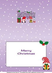 Christmas Gnomes with presents ISABELLA A5 insert